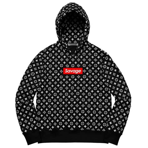 supreme louis vuitton hoodie grey.